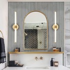 Kit 10 Painel Ripado Pvc Madeira Travertino Cinza 2,9m X 16cm