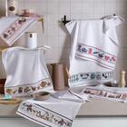 Kit 10 Pçs Pano De Copa Prato Para Cozinha Felpudo Com Barrad