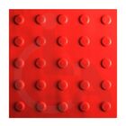 Kit 10 Pçs Piso Tátil Pvc 25x25 Alerta Vermelho