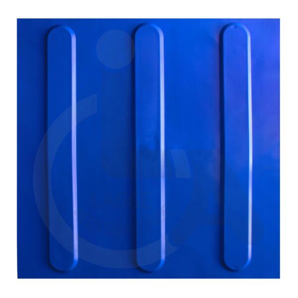 Kit 10 Pçs Piso Tátil Pvc 25x25 Direcional Azul
