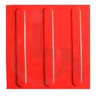 Kit 10 Pçs Piso Tátil Pvc 25x25 Direcional Vermelho