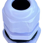 Kit 10 Peças - Prensa Cabo Pg16 Pvc Cinza Cabos 10 Até 15mm