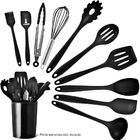 Kit 10 Peças Utensílios Cozinha Antiaderente Silicone Lorben