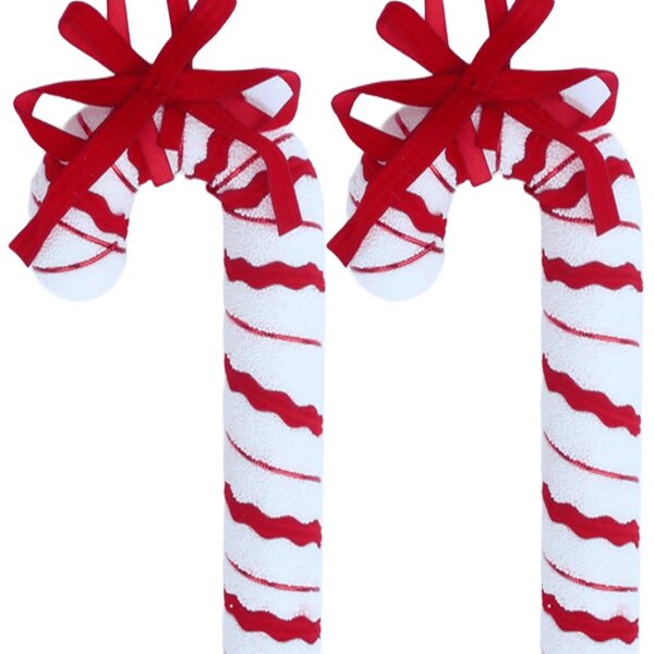 Kit 10 Pendente Bengala Enfeite Decorativo Árvore Natal 20cm