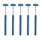 Kit 10 Pendente Luminária Tubo Azul 30 Cm