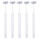 Kit 10 Pendente Luminária Tubo Branco 40 Cm