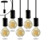 Kit 10 Pendente Soquete Copinho E27 Preto+ Led G95