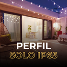 Kit 10 Perfil De Led 28x11mm Embutir Ip65 1m P/ Piso Solo