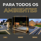 Kit 10 Perfil De Led 28x11mm Embutir Ip65 1m P/ Piso Solo