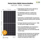 Kit 10 Placa Solar Canadian 555w Monocristalino - Cs6w 555ms