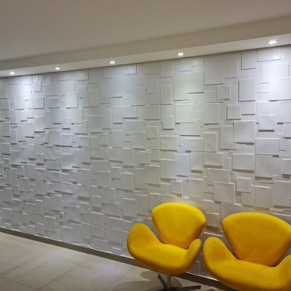 Kit 10 Placas 3d De Pvc Autocolante Parede Sala Modelo Cadre