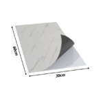 Kit 10 Placas Autocolante Revestimento Mármore Branco Brilhos