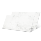 Kit 10 Placas Autocolante Revestimento Mármore Branco Fosco P