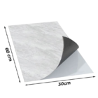 Kit 10 Placas Autocolante Revestimento Mármore Cinza Claro Br