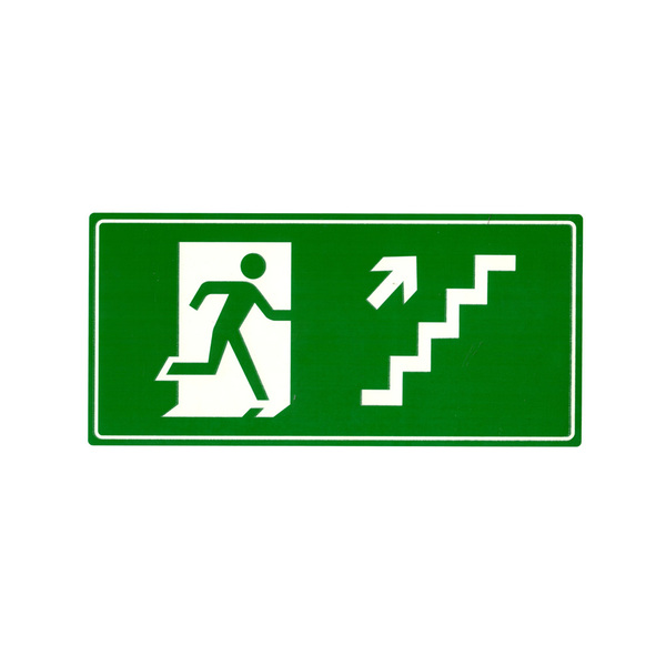 Kit 10 Placas de Sinalização Indicativa Saída de Emergência E