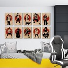 Kit 10 Placas Decorativas Naruto M4