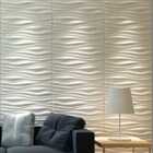 Kit 10 placas em pvc poliestireno revestimento 3d teto e pare