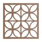 Kit 10 Placas Painel De Mdf Elemento Vazado Cobogó Cru