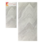 Kit 10 Placas Papel De Parede Marmorizada Cinza 30x60cm