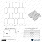 Kit 10 Placas - Pastilhas Pedra Folhas Mix De Mármores