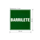 Kit 10 Placas Pvc Autocolante Indicativa de Barrilete 14x14 Cm