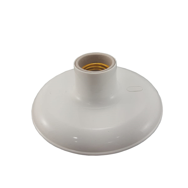 Kit 10 Plafon Redondo Com Bocal Porcelana Branco - Plaslumi