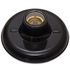 Kit 10 Plafonier Plafon Bocal E27 Porcelana 100w Bivolt Preto