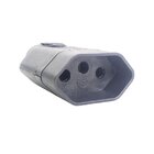 Kit 10 Plugue 180° 2p+t 20a Femea Preto