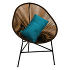 Kit 10 Poltrona Cadeira Suede Azul Turquesa