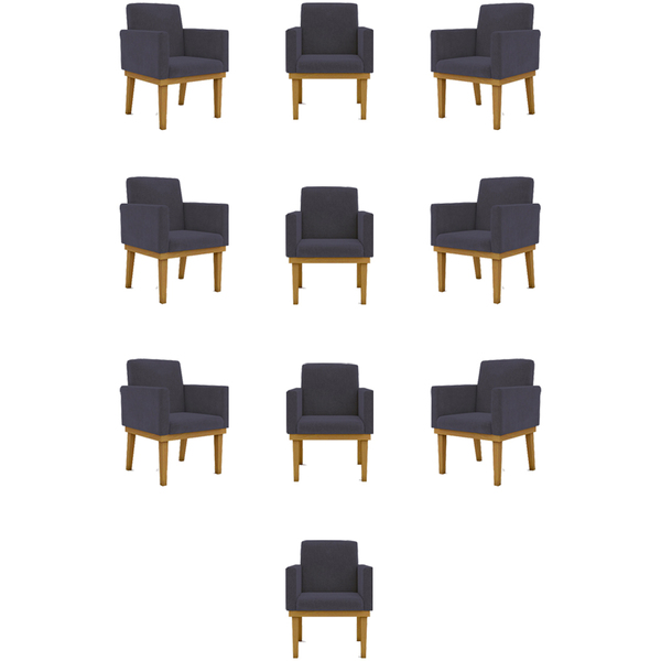 Kit 10 Poltronas Decorativa Reforçada Oferta - Balaqui Decor