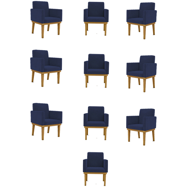 Kit 10 Poltronas Decorativa Reforçada Oferta - Balaqui Decor