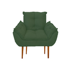 Kit 10 Poltronas Opala Sala Quarto Recepção Salão Suede Verde