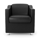 Kit 10 Poltronas Tilla Courino Preto Consultorio Recepção Cou