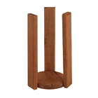 Kit 10 Porta Copos Bolacha E Suporte Em Madeira Maciça