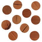 Kit 10 Porta Copos Bolacha E Suporte Em Madeira Maciça