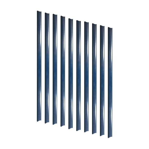 Kit - 10 Porta Etiqueta Simples 90cm Azul Com Acrílico New Pl