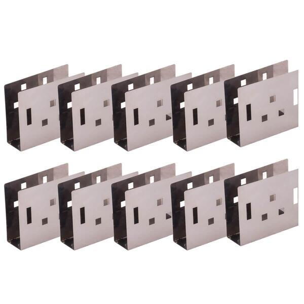 Kit 10 Porta Guardanapos Inox De Mesa Utily Domama Restaurant