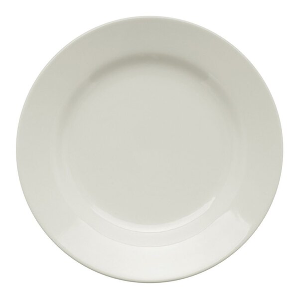 Kit 10 Pratos Rasos Donna Branco Oxford® Cerâmica 24cm