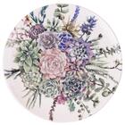 Kit 10 Pratos Rasos Unni Bothanica Oxford® Cerâmica 26 Cm