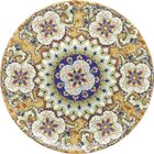 Kit 10 Pratos Sobremesa  Unni Castello Oxford® Cerâmica 19 Cm