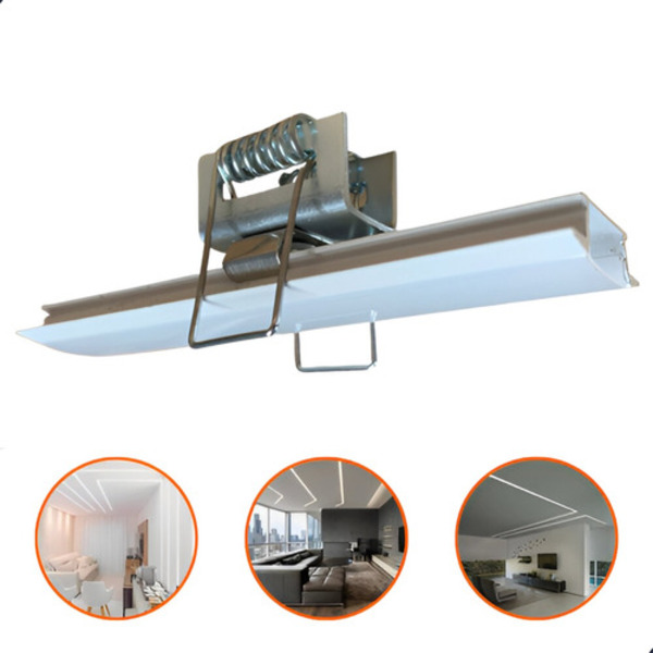 Kit 10 Presilha Borboleta Mola Fixar Perfil Led Gesso Drywal