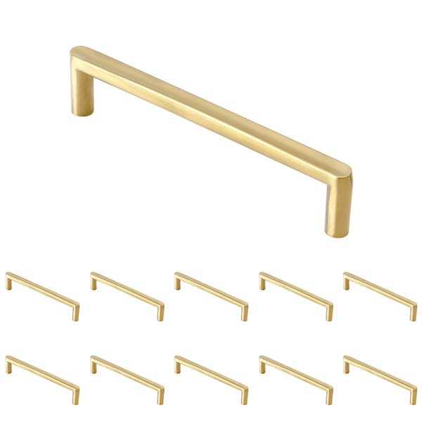 Kit 10 - Puxador Para Móvel Alça Sobrepor 128 Mm Zamac (carta