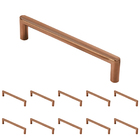 Kit 10 - Puxador Para Móvel Alça Sobrepor 128 Mm Zamac (carta