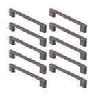 Kit 10 - Puxador Para Móvel Alça Sobrepor 128 Mm Zamac (memph