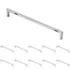 Kit 10 - Puxador Para Móvel Alça Sobrepor 224 Mm Zamac (carta