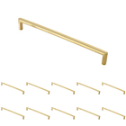 Kit 10 - Puxador Para Móvel Alça Sobrepor 224 Mm Zamac (carta