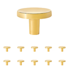 Kit 10 - Puxador Para Móvel Ponto Zamac (cartago Dourado)