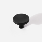 Kit 10 - Puxador Para Móvel Ponto Zamac (cartago Preto Fosco)