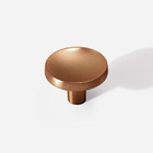 Kit 10 - Puxador Para Móvel Ponto Zamac (cartago Rosé Gold Fo