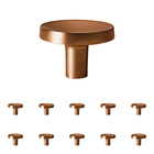 Kit 10 - Puxador Para Móvel Ponto Zamac (cartago Rosé Gold Fo